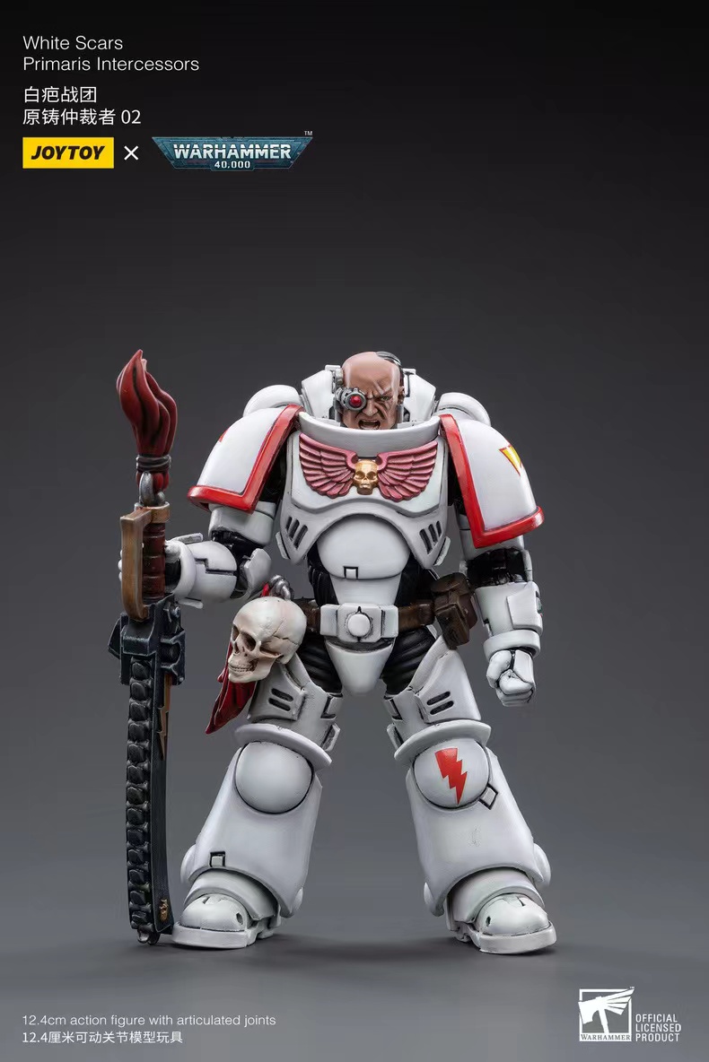 JoyToy WH40K White Scars Primaris Intercessors 02 Brother Batjargal