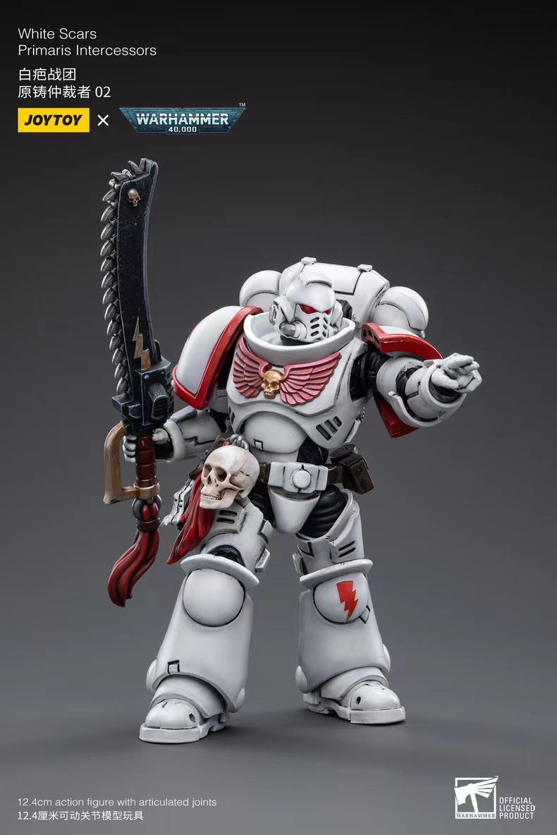 JoyToy WH40K White Scars Primaris Intercessors 02 Brother Batjargal
