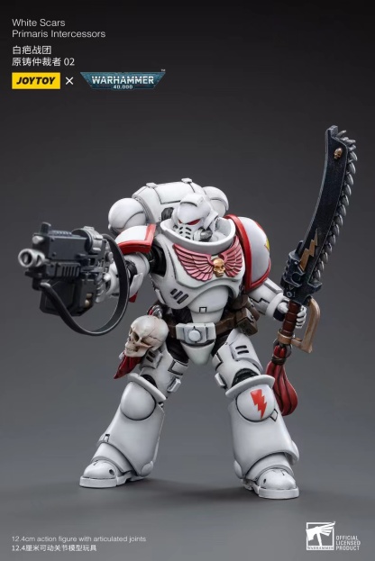 JoyToy WH40K White Scars Primaris Intercessors 02 Brother Batjargal