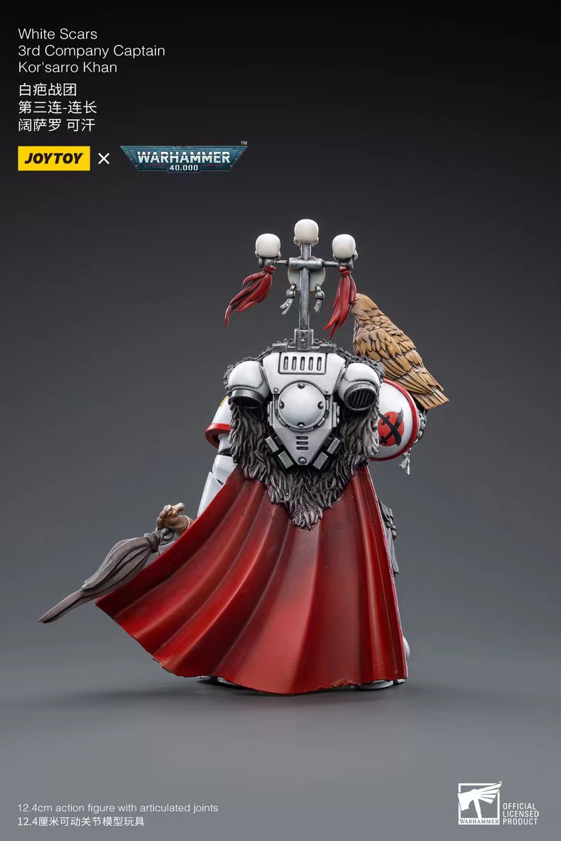 JoyToy WH40K White Scars 3rd Company Captain Kor'sarro Khan