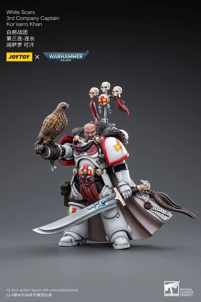 JoyToy WH40K White Scars 3rd Company Captain Kor'sarro Khan