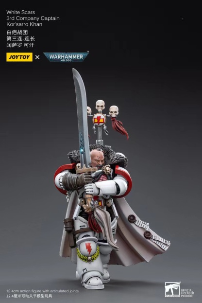 JoyToy WH40K White Scars 3rd Company Captain Kor'sarro Khan