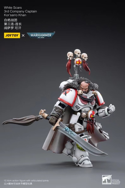JoyToy WH40K White Scars 3rd Company Captain Kor'sarro Khan
