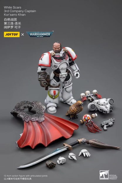 JoyToy WH40K White Scars 3rd Company Captain Kor'sarro Khan