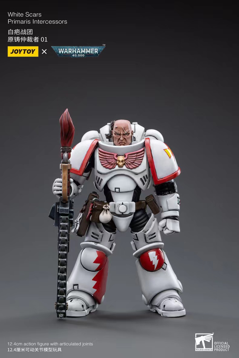 JoyToy WH40K White Scars Primaris Intercessors 01 Sergeant Tsendbaatar