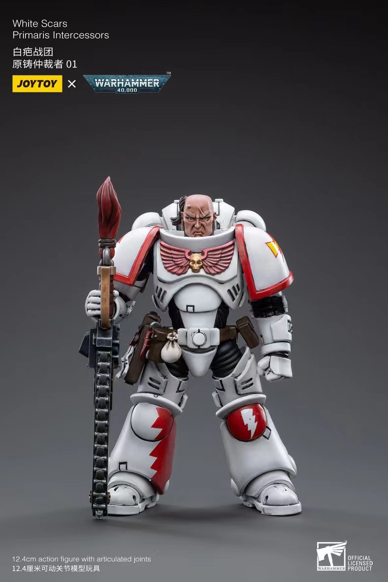 JoyToy WH40K White Scars Primaris Intercessors 01 Sergeant Tsendbaatar