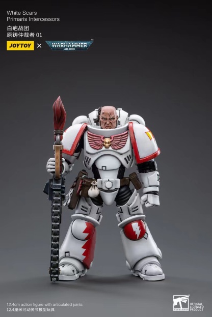 JoyToy WH40K White Scars Primaris Intercessors 01 Sergeant Tsendbaatar