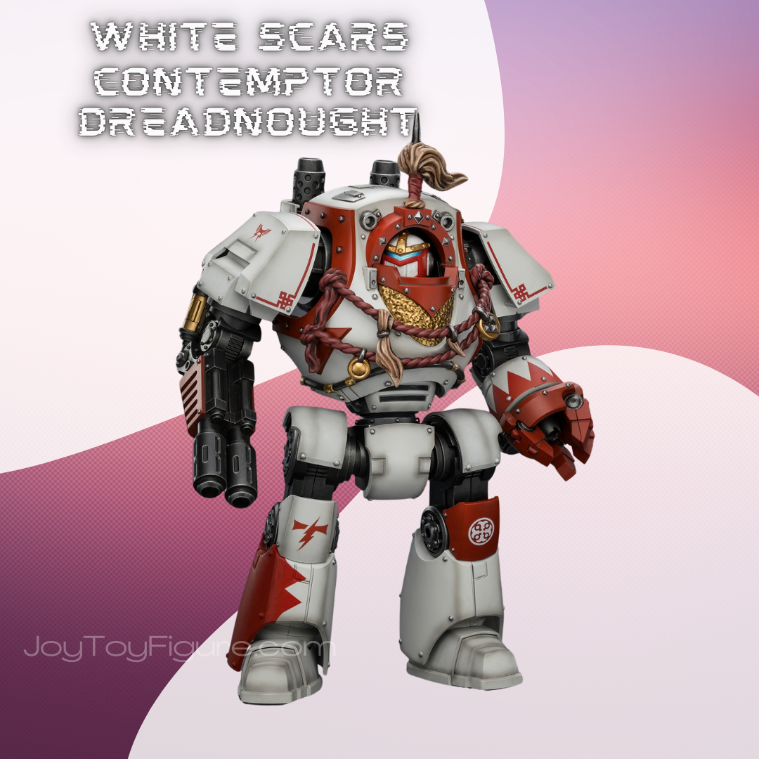 JoyToy Warhammer The Horus Heresy White Scars Contemptor Dreadnought with Melta Cannon and Gravis power fist
