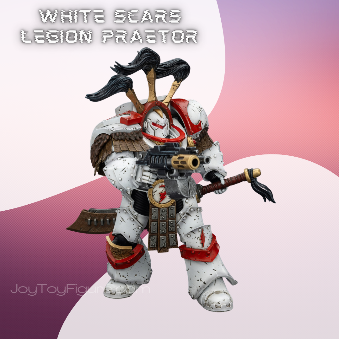 JoyToy The Horus Heresy White Scars Legion Praetor in Cataphractii Terminator Armour with Cyber Hawk, Chogorian sword and combi-melta