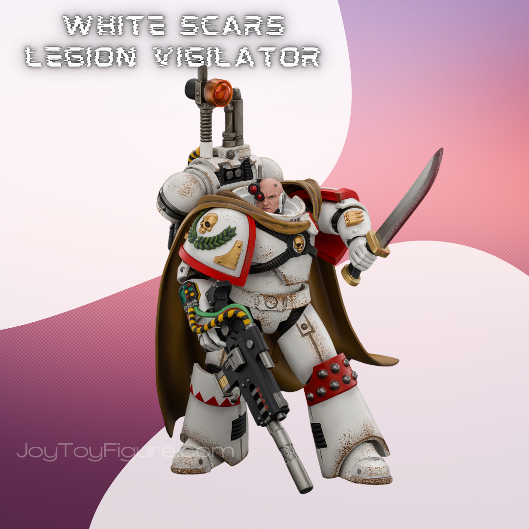 JoyToy Warhammer The Horus Heresy White Scars Legion Vigilator with Nemesis rifle and Bolt Pistol