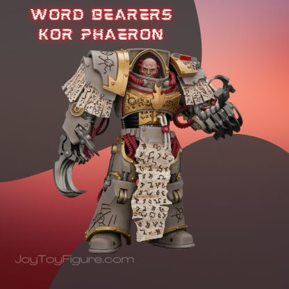 JoyToy Warhammer The Horus Heresy Chaos Space Marines Word Bearers Kor Phaeron with Patriarch's Claws