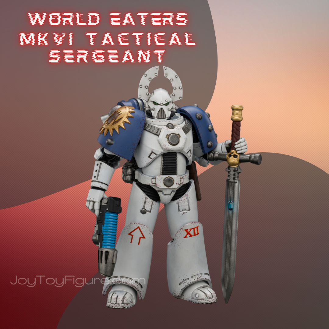 JoyToy Warhammer The Horus Heresy World Eaters MKVI Tactical Sergeant with Plasma Pistol and Power Sword