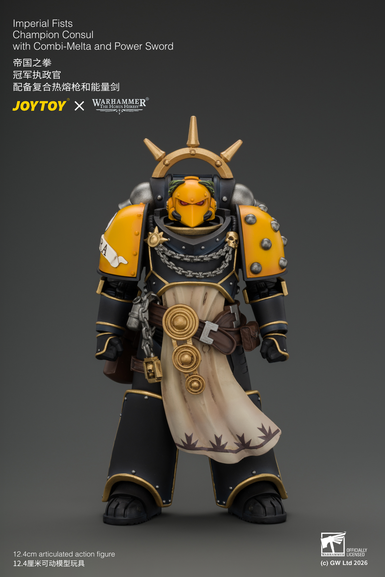 JoyToy Warhammer The Horus Heresy Imperial Fists Champion Consul with Combi-Melta and Power Sword