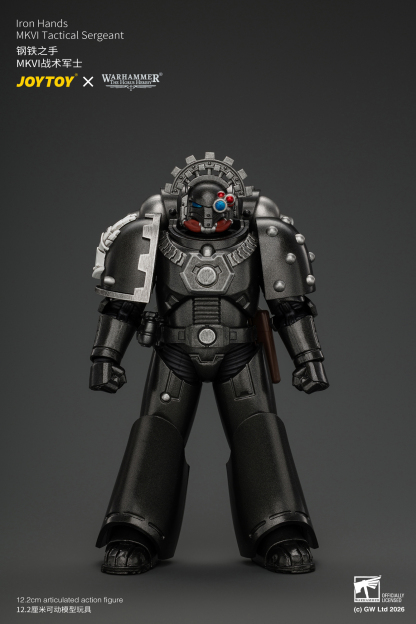 JoyToy Warhammer The Horus Heresy Iron Hands MKVI Tactical Sergeant with Bolter, Plasma Pistol & Power sword