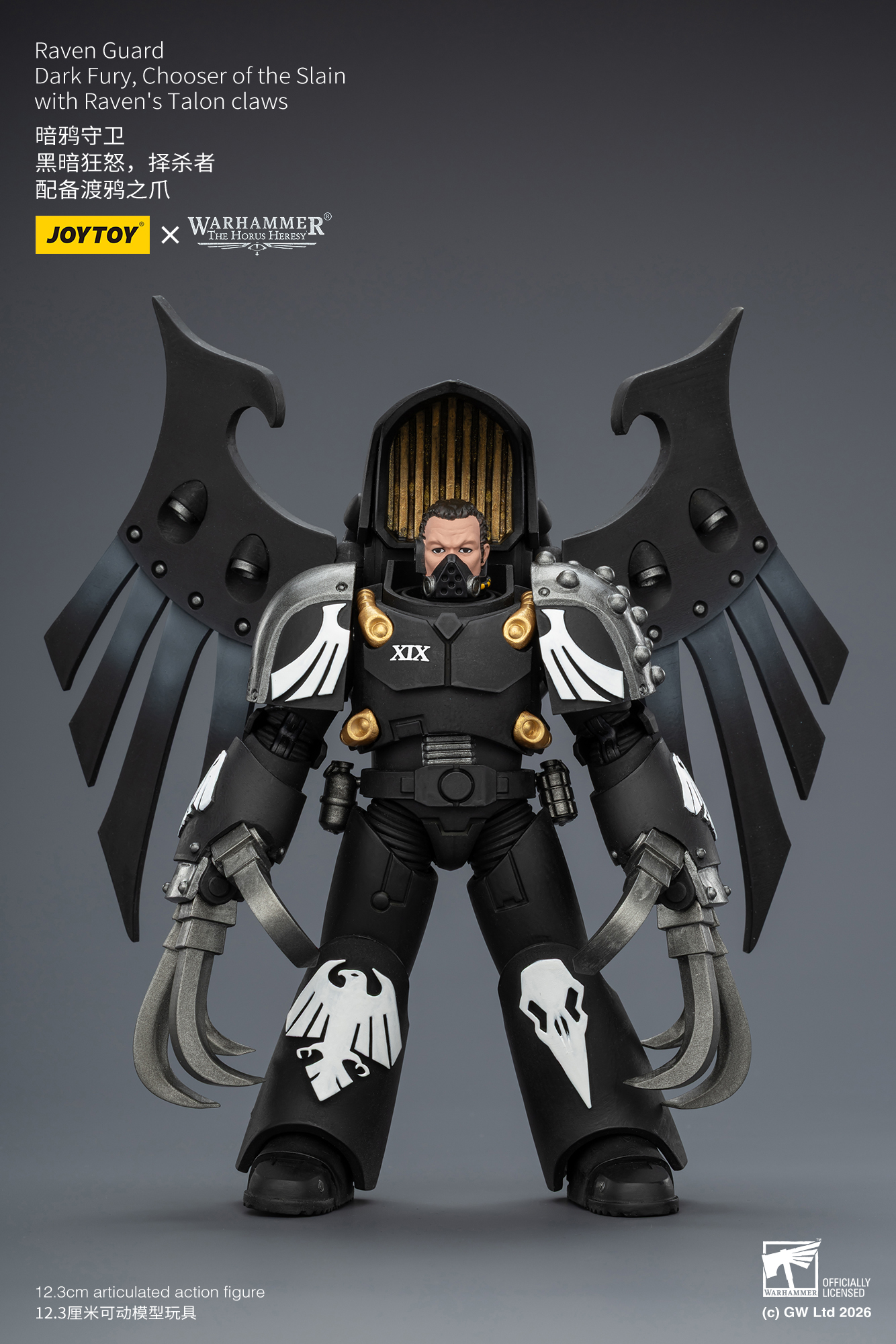 JOYTOY Warhammer 40,000 Raven Guard 2点 JoyToy Warhammer The Horus Heresy Raven Guard Dark Fury Assault