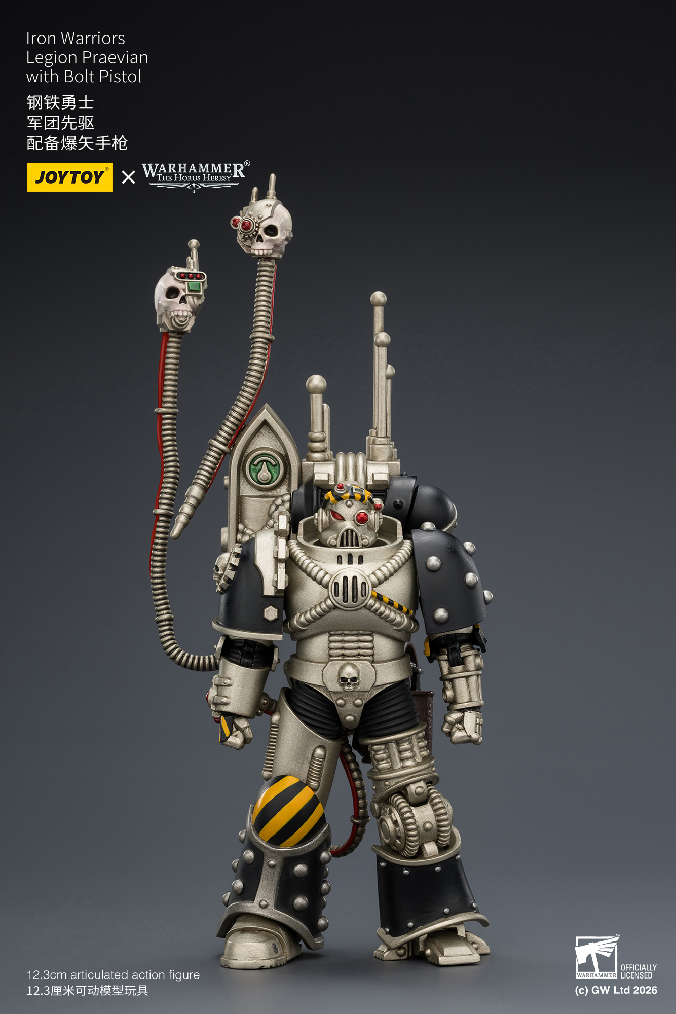 JoyToy Warhammer The Horus Heresy Iron Warriors Legion Praevian with Bolt Pistol