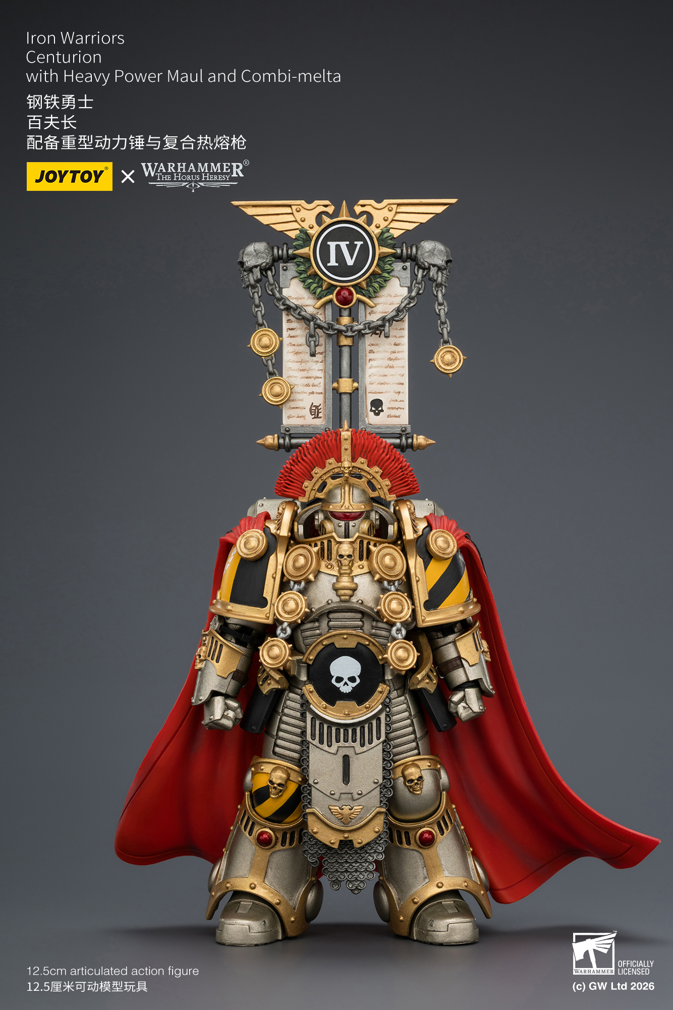 JoyToy Warhammer The Horus Heresy Iron Warriors Centurion with Heavy Power Maul and Combi-melta