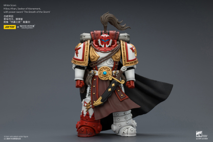 JoyToy Warhammer The Horus Heresy White Scars Hibou Khan, Seeker of Atonement with power sword "The Breath of the Storm"