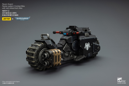 JoyToy WH40K Raven Guard Raider-pattern Combat Bike with twin-linked bolt rifles