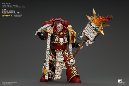 JoyToy Warhammer The Horus Heresy Chaos Space Marines Word Bearers Erebus, the Dark Apostle with Crux Malifica and Plasma Pistol