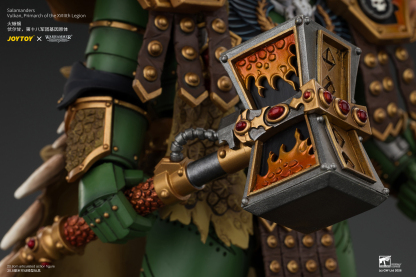 JoyToy The Horus Heresy Salamanders Vulkan, Primarch of the XVlllth Legion with Dawnbringer, The Furnace's Heart and Dragon's Breath Gauntlet