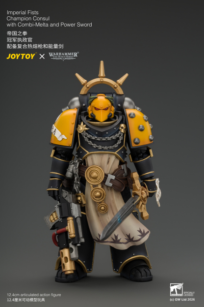 JoyToy Warhammer The Horus Heresy Imperial Fists Champion Consul with Combi-Melta and Power Sword