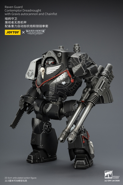 JoyToy Warhammer The Horus Heresy Raven Guard Contemptor Dreadnought with Gravis autocannon and Chainfist