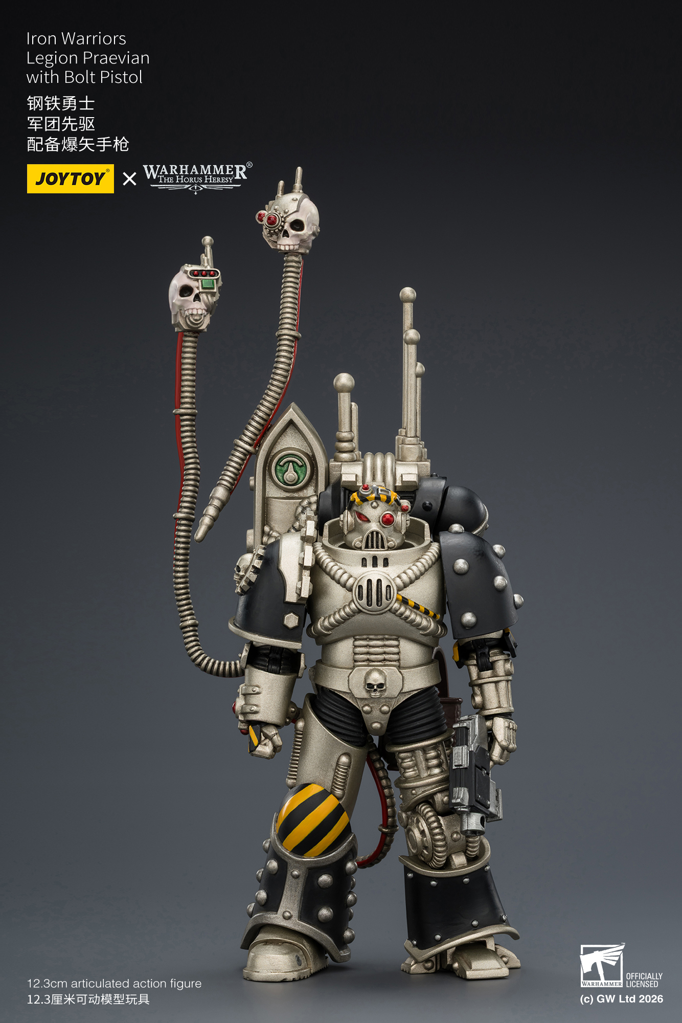 JoyToy Warhammer The Horus Heresy Iron Warriors Legion Praevian with Bolt Pistol