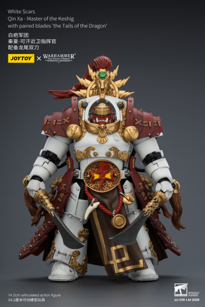 JoyToy Warhammer The Horus Heresy White Scars Qin Xa - Master of the Keshig with paired blades "The Tails of the Dragon"