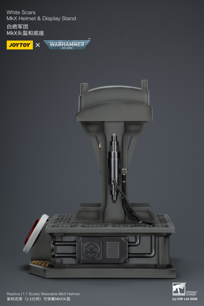 JoyToy WH40K White Scars MKX Helmet & Display Stand