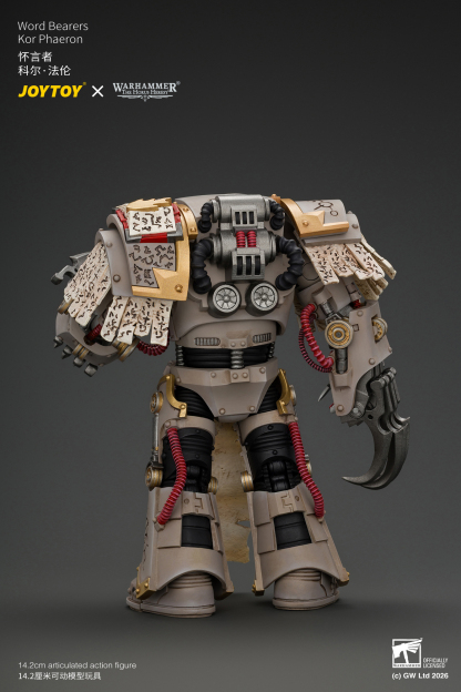 JoyToy Warhammer The Horus Heresy Chaos Space Marines Word Bearers Kor Phaeron with Patriarch's Claws
