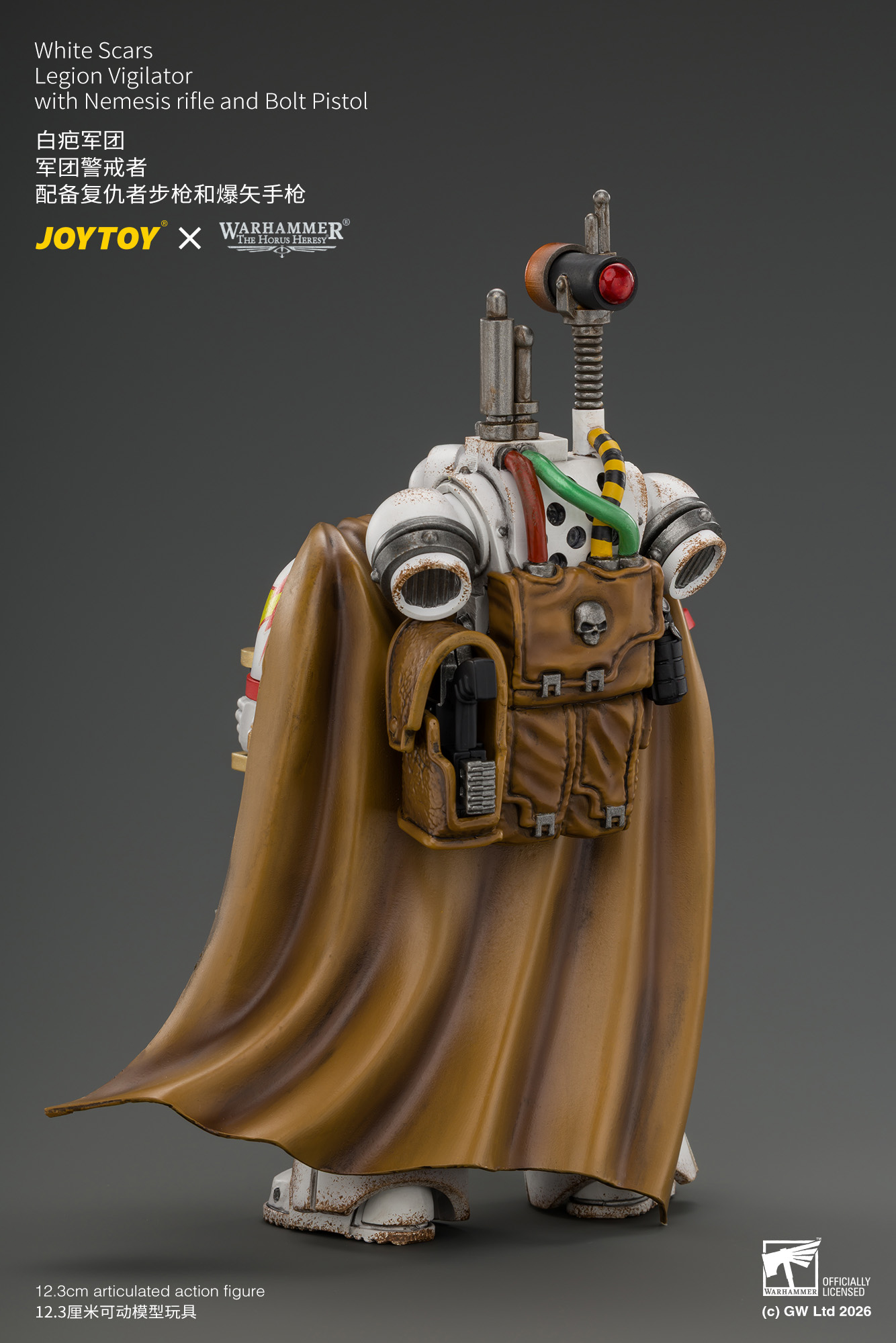 JoyToy Warhammer The Horus Heresy White Scars Legion Vigilator with Nemesis rifle and Bolt Pistol