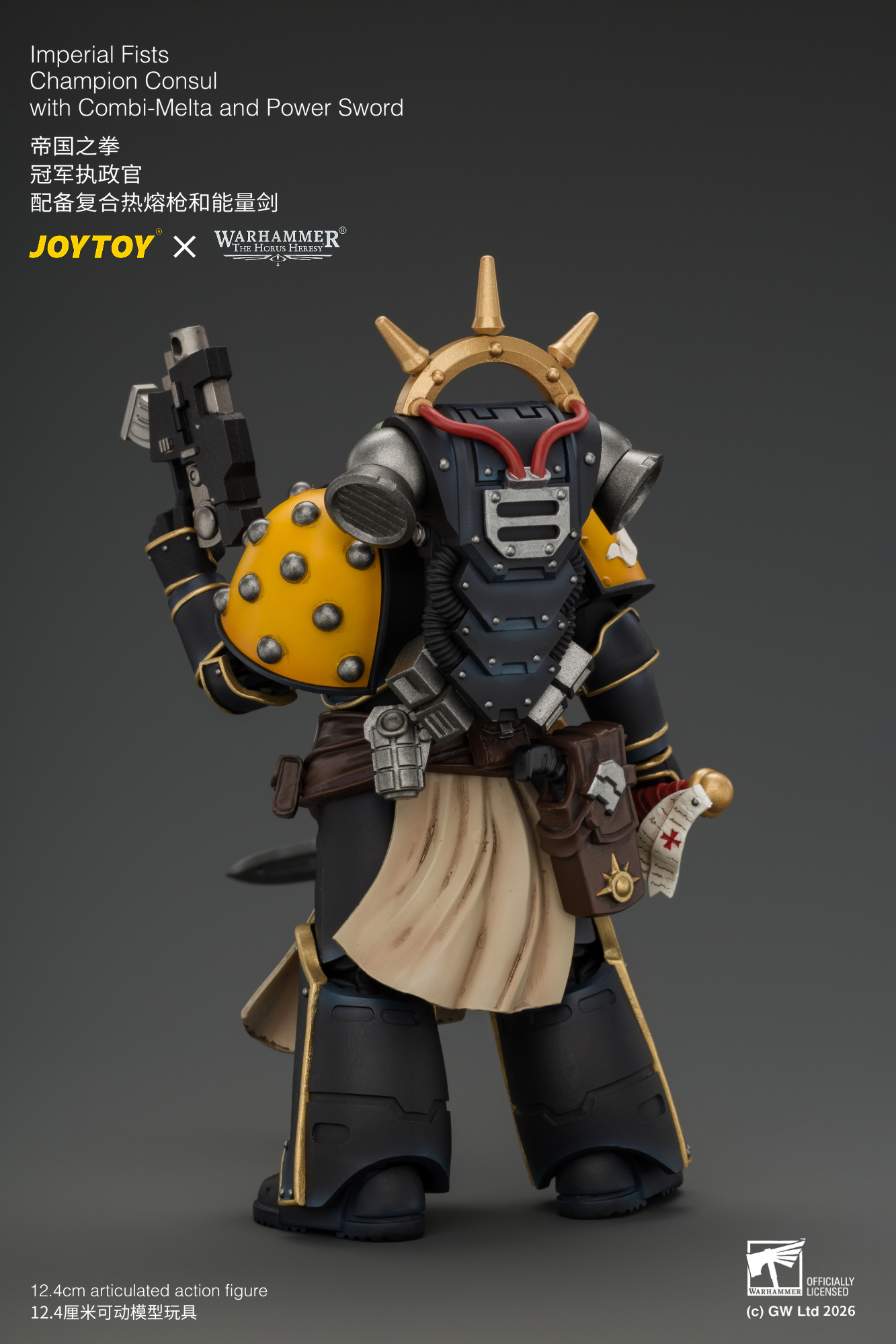 JoyToy Warhammer The Horus Heresy Imperial Fists Champion Consul with Combi-Melta and Power Sword