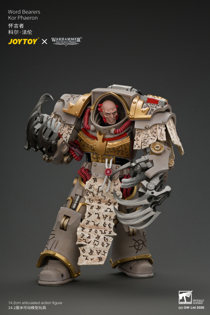 JoyToy Warhammer The Horus Heresy Chaos Space Marines Word Bearers Kor Phaeron with Patriarch's Claws