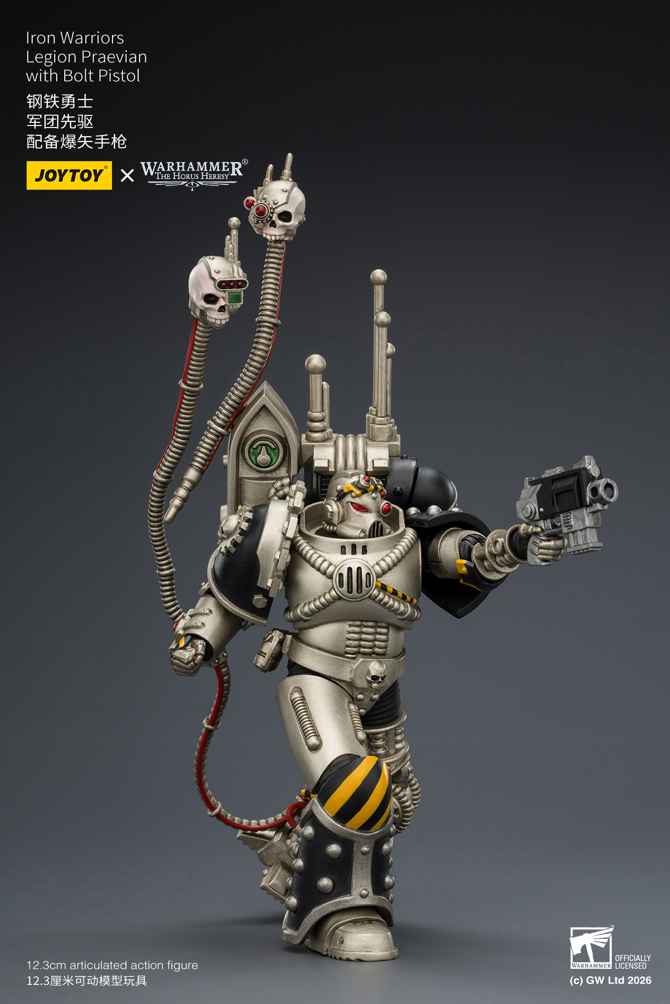 JoyToy Warhammer The Horus Heresy Iron Warriors Legion Praevian with Bolt Pistol