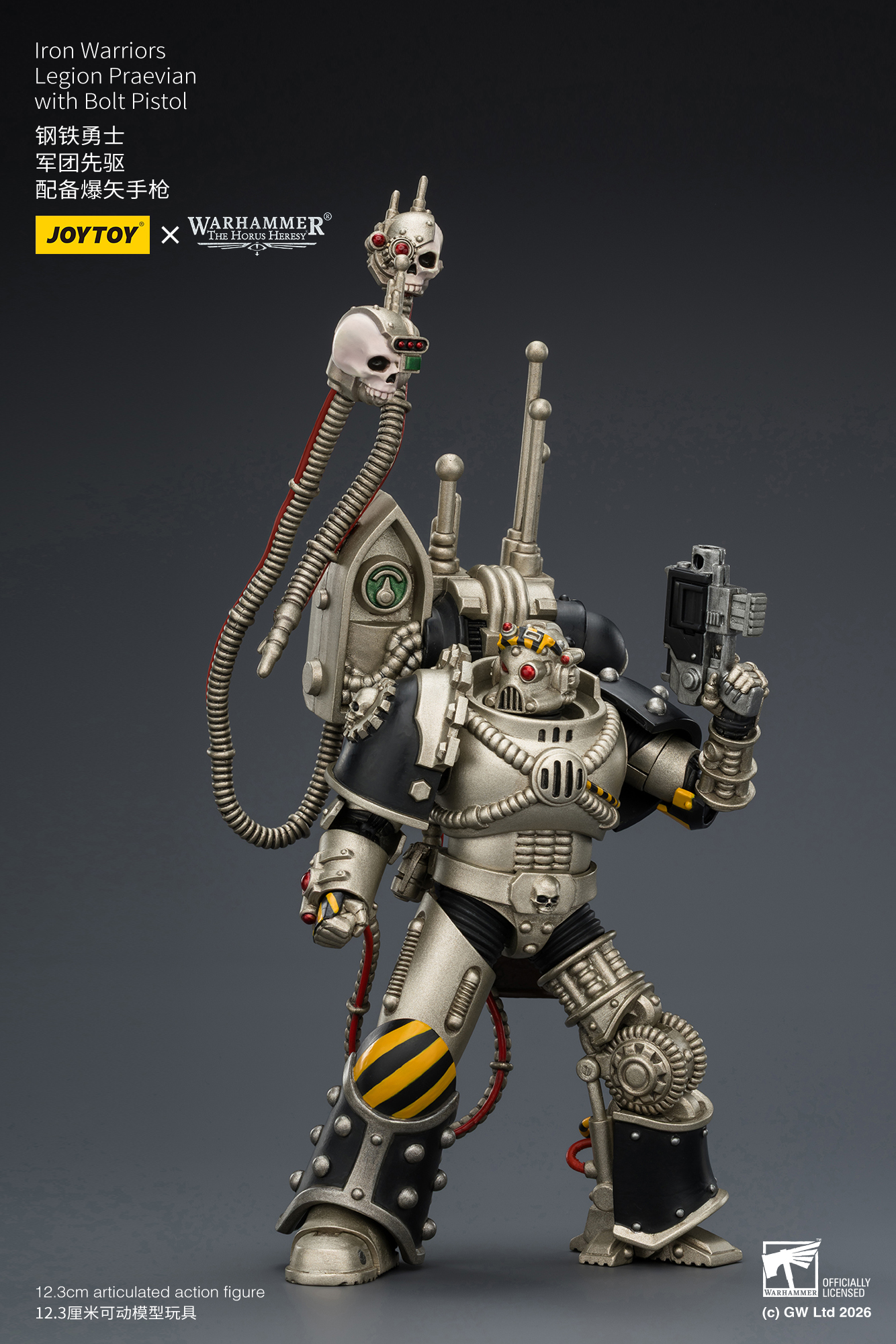 JoyToy Warhammer The Horus Heresy Iron Warriors Legion Praevian with Bolt Pistol