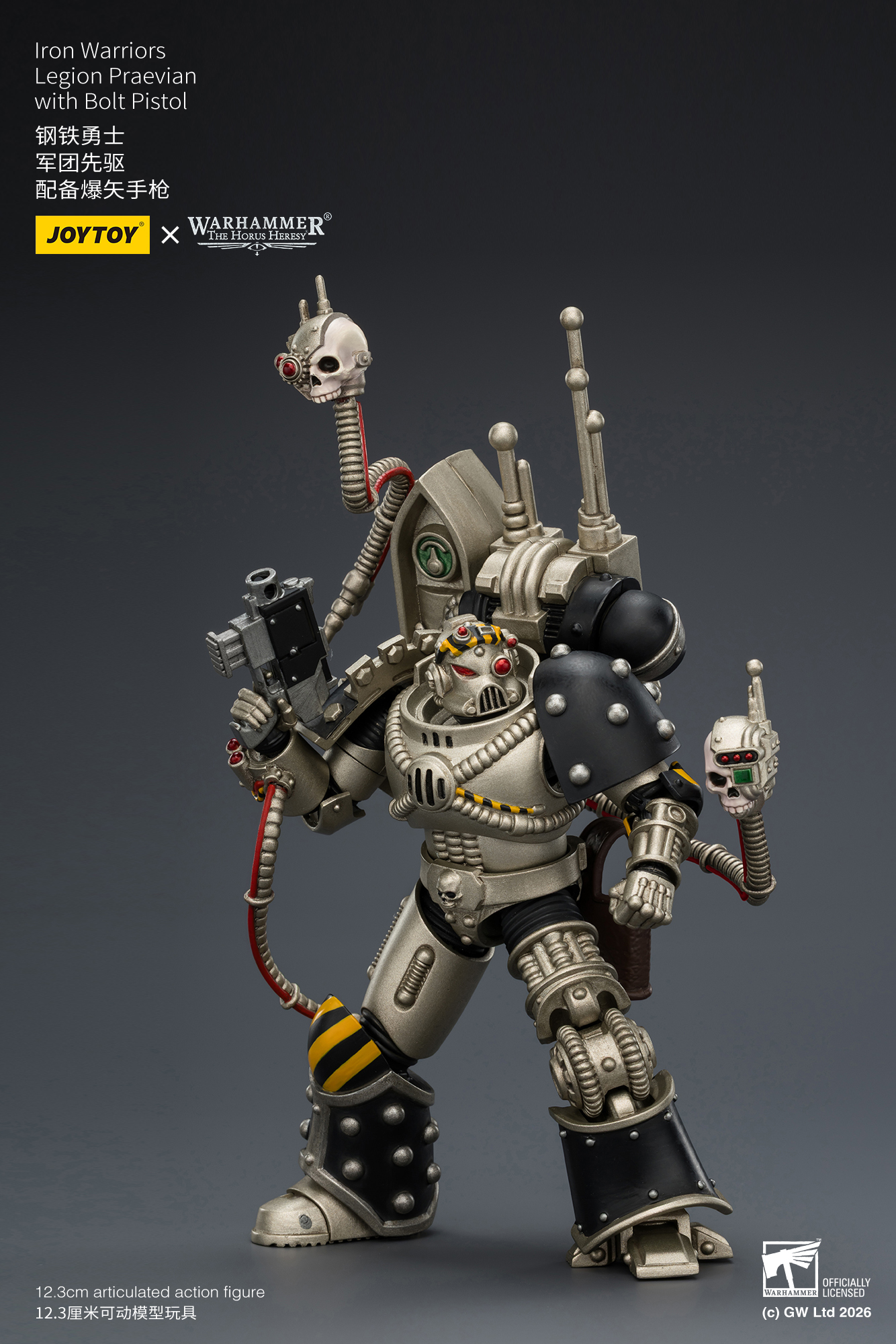 JoyToy Warhammer The Horus Heresy Iron Warriors Legion Praevian with Bolt Pistol