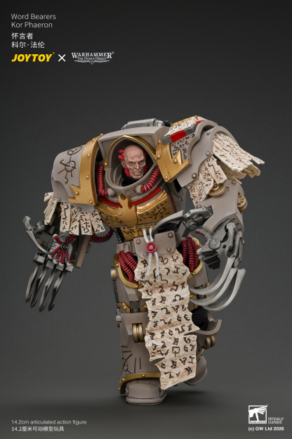 JoyToy Warhammer The Horus Heresy Chaos Space Marines Word Bearers Kor Phaeron with Patriarch's Claws