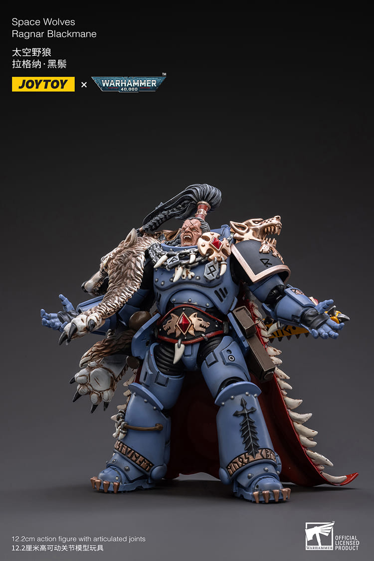 JoyToy WH40K Space Wolves Ragnar Blackmane