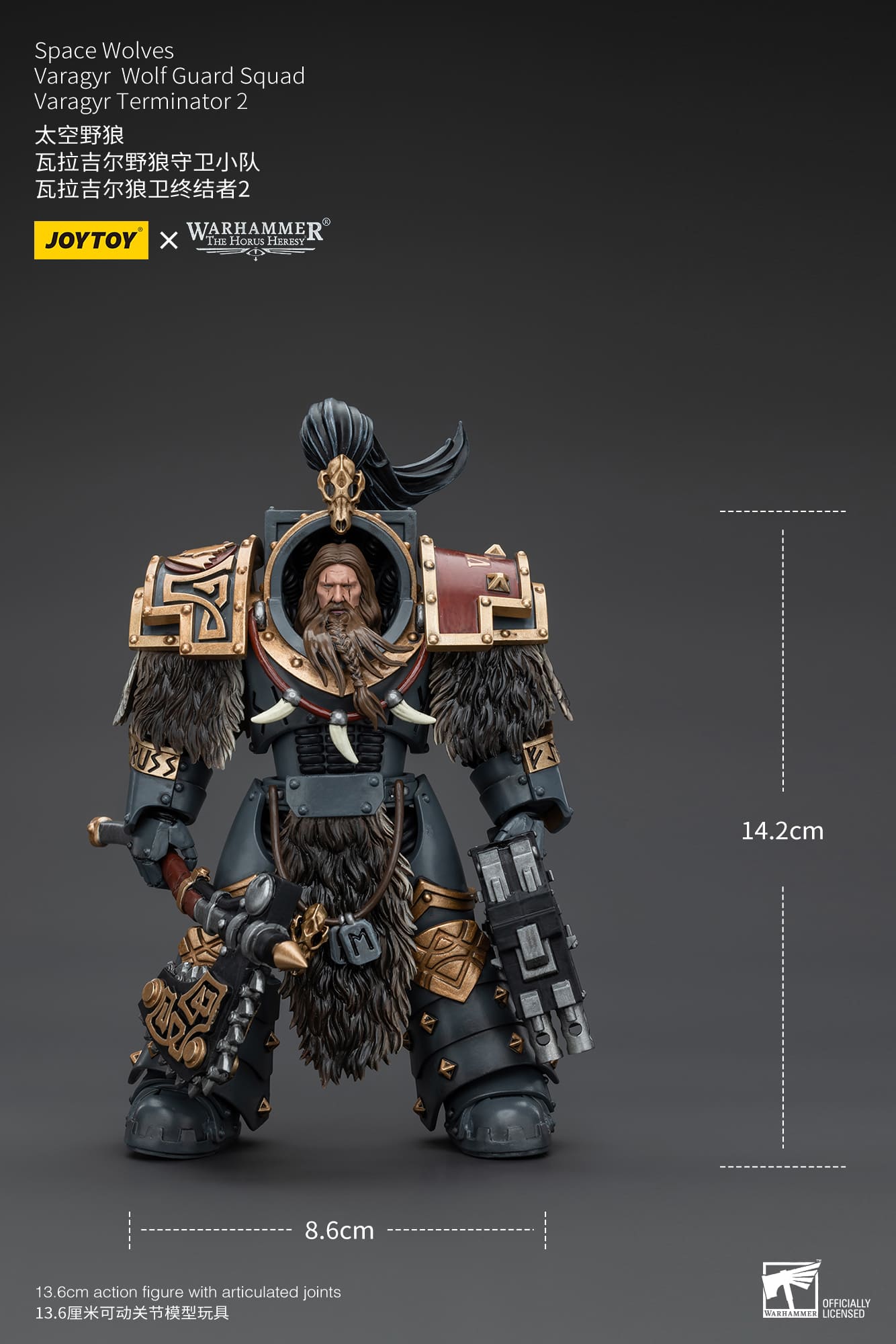 JoyToy WH40K Space Wolves Varagyr Wolf Guard Squad Varagyr Terminator 2