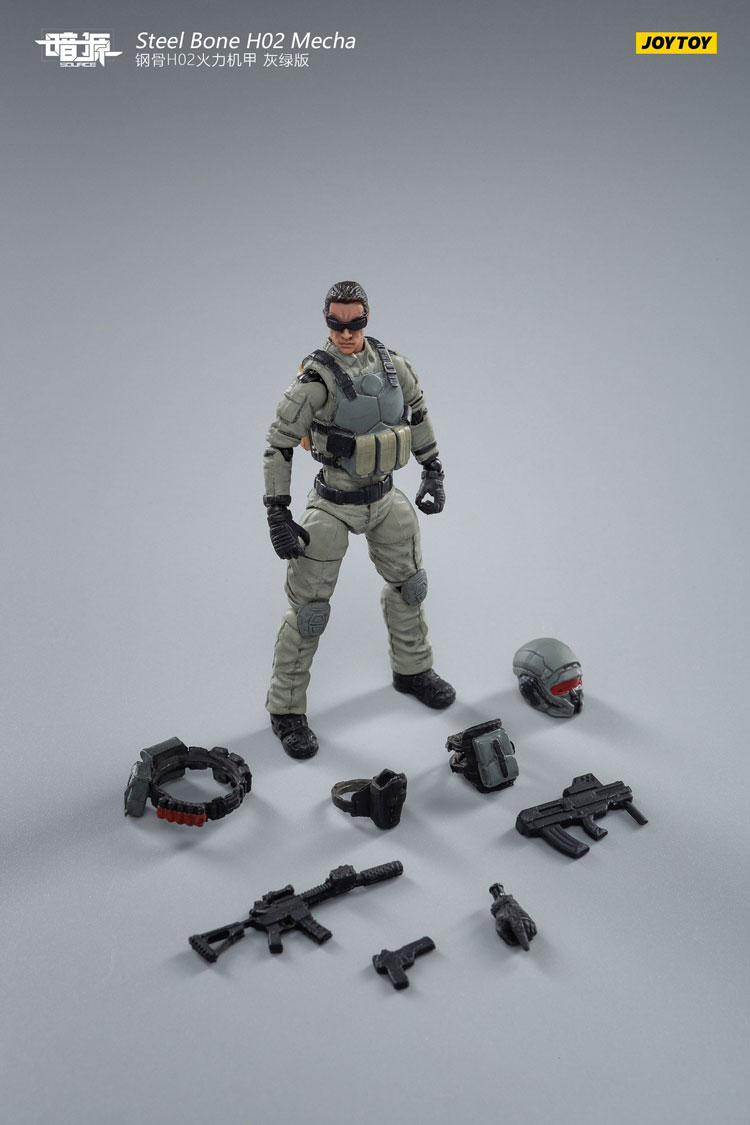 JoyToy Dark Source Steelbone Firepower Mecha H02 Grey-Green