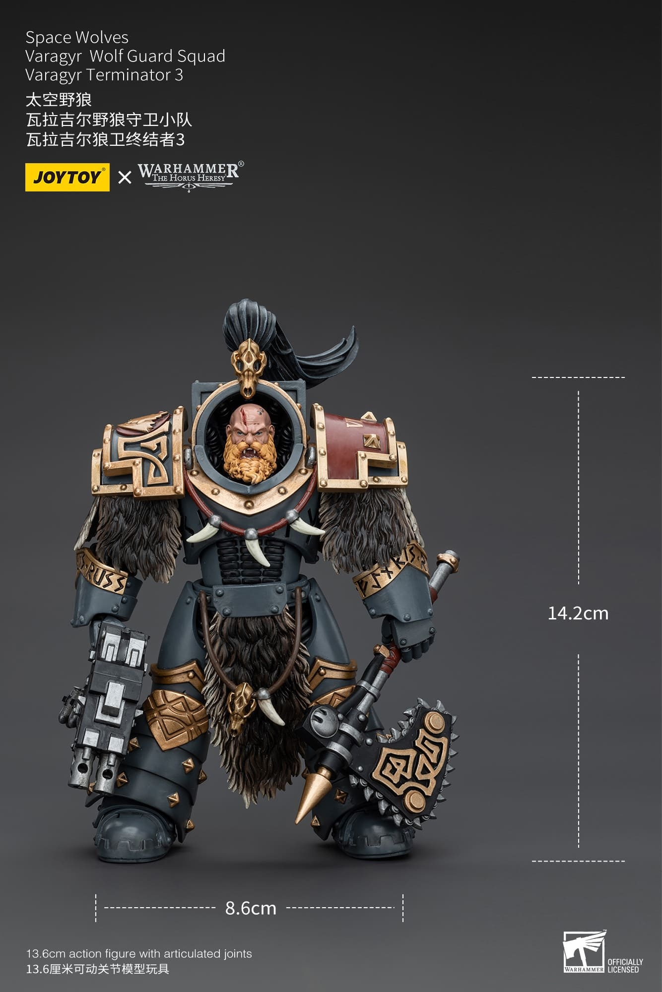 JoyToy WH40K Space Wolves Varagyr Wolf Guard Squad Varagyr Terminator 3