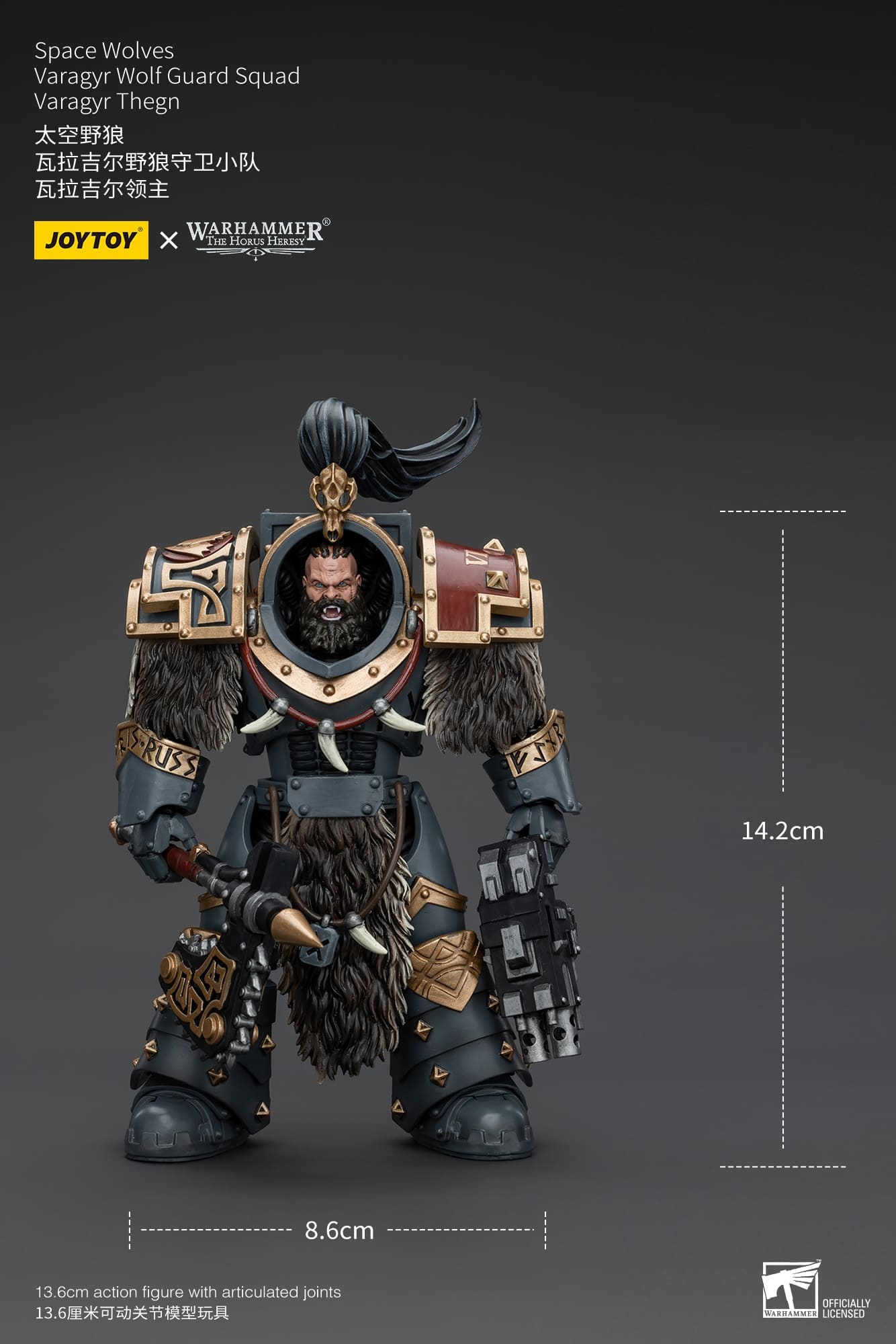 JoyToy WH40K Space Wolves Varagyr Wolf Guard Squad Varagyr Thegn