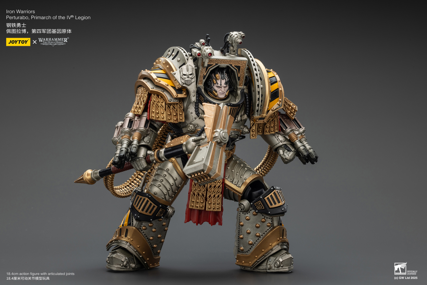 JoyToy WH40K Iron Warriors Perturabo, Primarch of the lVth Legion
