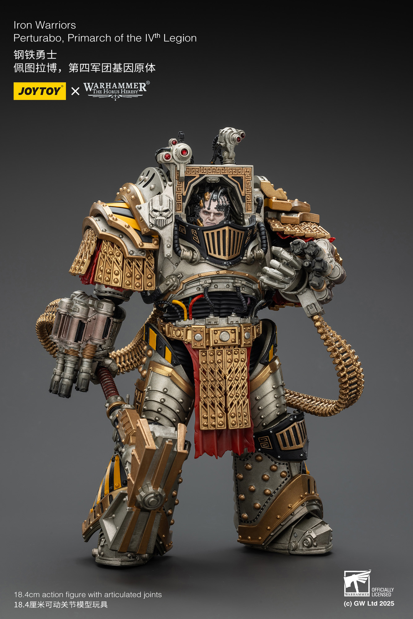 JoyToy WH40K Iron Warriors Perturabo, Primarch of the lVth Legion