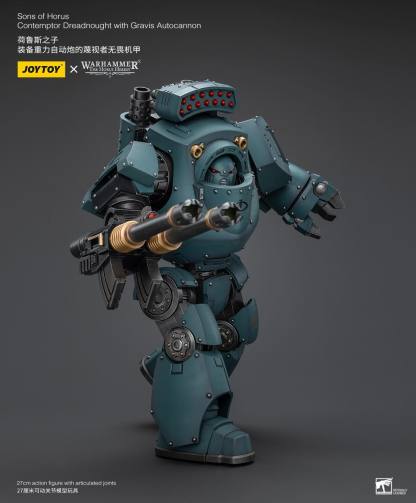 JOYTOY WH40K Sons of Horus Contemptor Dreadnought with Gravis Autocannon
