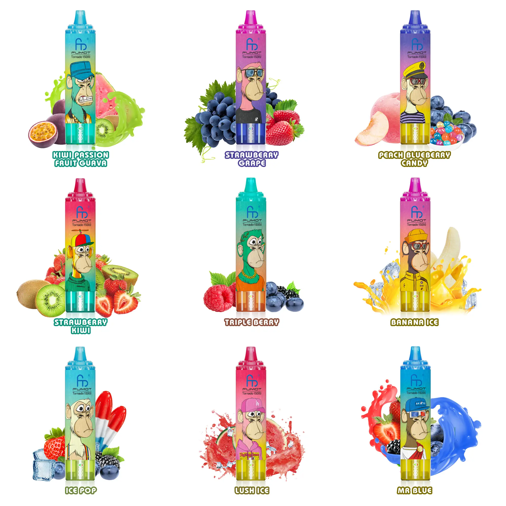 Fumot Tornado 15000 Disposable Vape - 25ML (1 Vape)