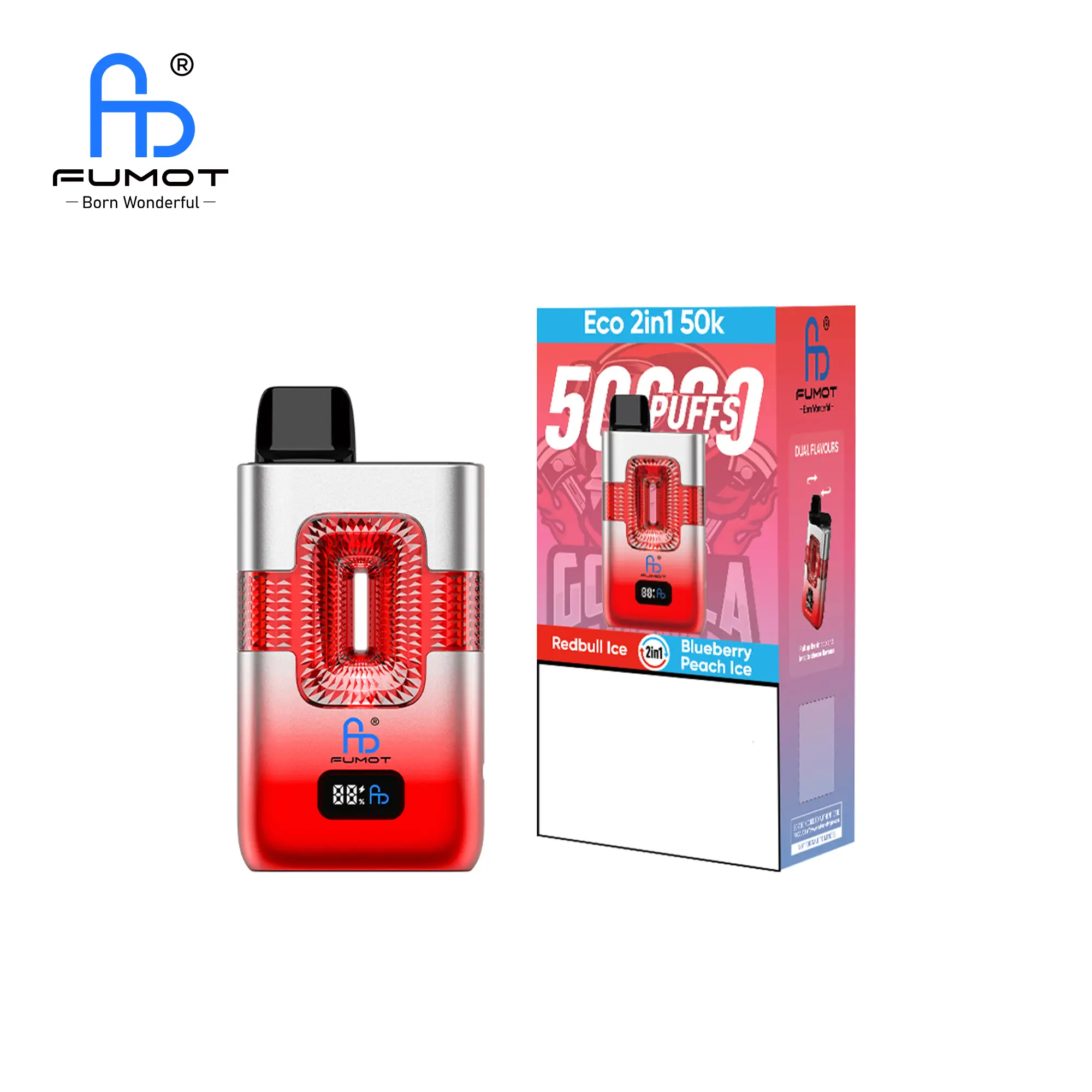 Fumot 50K 2IN1 Disposable Vape - (1 Vape)