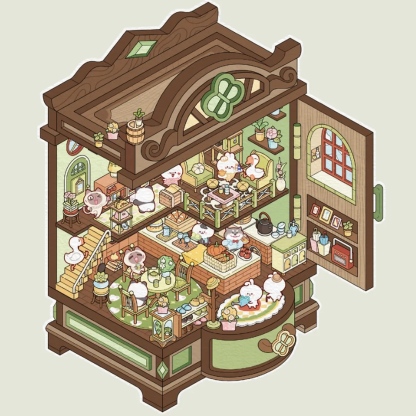 #157 The Magical Little World(Size:S)