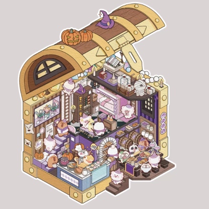 #157 The Magical Little World(Size:S)